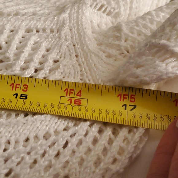 WHBM beautiful White Tunic Sweater - Picture 9 of 9